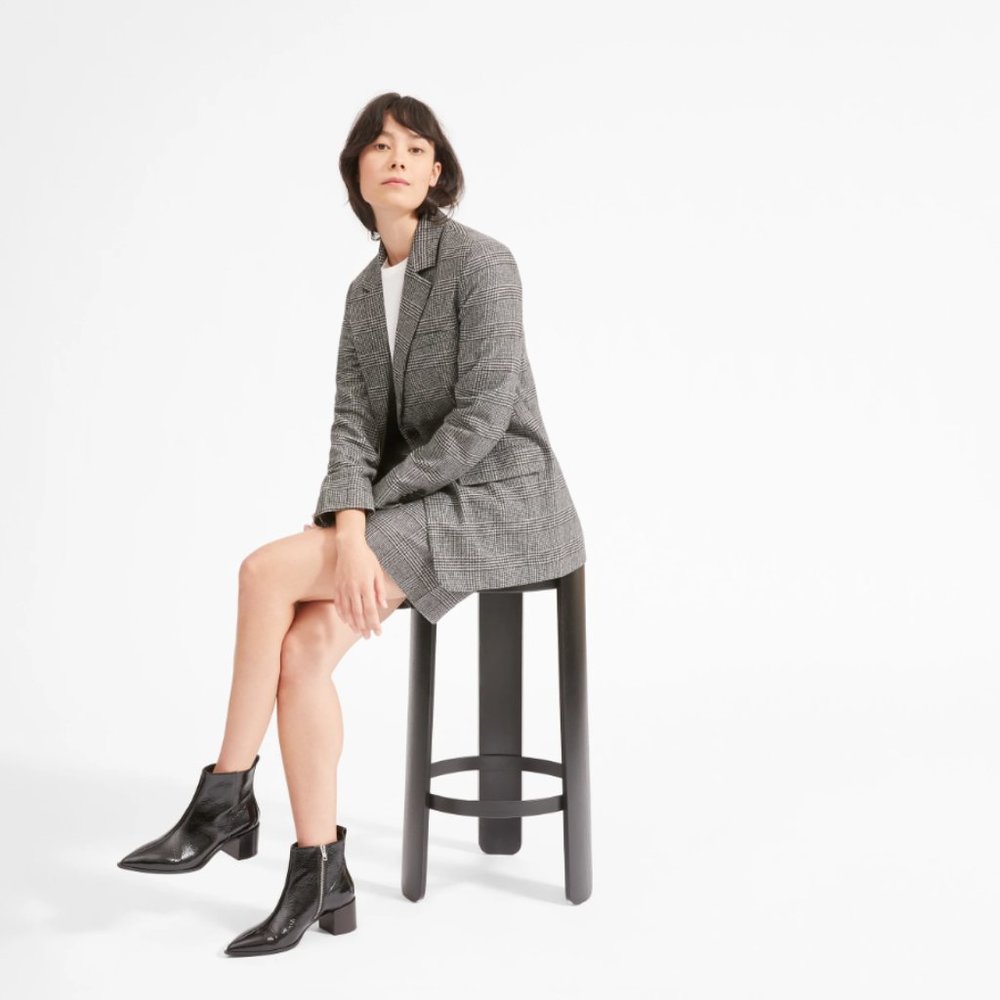 Everlane Boss Boot Black Patent Size 8